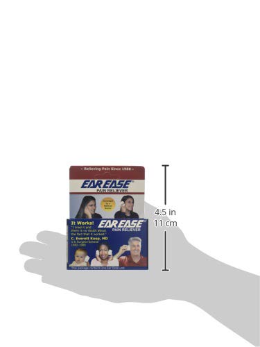 Ear Ease Pain Reliever for Adults, Children & Senior Citizens-Natural, Safe, Non-Invasive, Fast Acting & Effective Earache Relief from Sinus Pressure, Altitude Changes, Swimming, Allergies, Cold & Flu