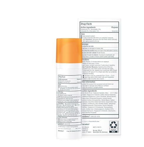 Eucerin Sun Age Defense SPF 50 Face Sunscreen Lotion with Hyaluronic Acid, Hypoallergenic, Non-Comedogenic Sunscreen SPF 50, Holiday Gifts for Self Care, 2.5 Fl Oz Bottle