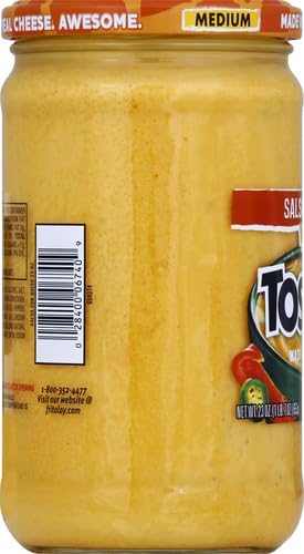 Tostitos Dip, Salsa Con Queso, Medium, 23oz