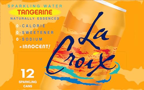 La Croix Sparkling Water, Tangerine, 12 Fl Oz (pack of 12)