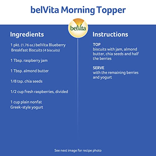 belVita Breakfast Bars Biscuits Variety Pack, 4 Flavors, 30 Total Packs, 6 Boxes (4 Biscuits Per Pack)