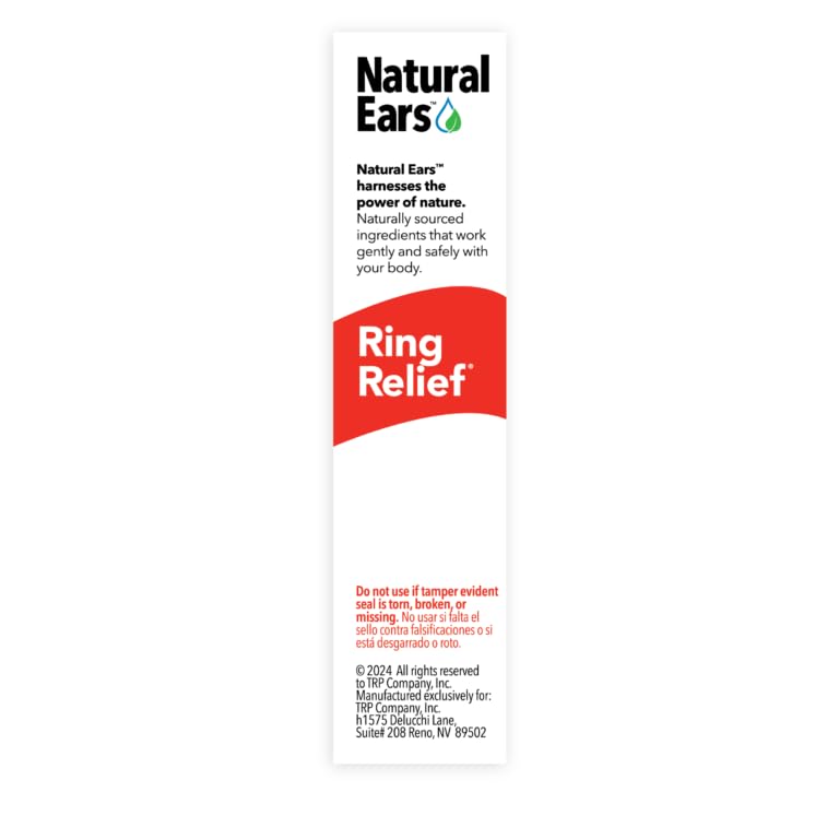The Relief Products Ring Relief Ear Drops Formula - 100% Natural Active Ingredients Tinnitus Relief for Ringing Ears - 0.33 Fl. Oz.