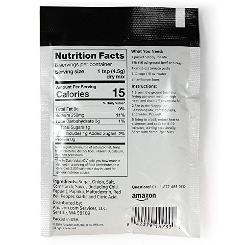 Happy Belly, Sloppy Joe Seasoning Mix, 1.3 ounce (Pack of 1)