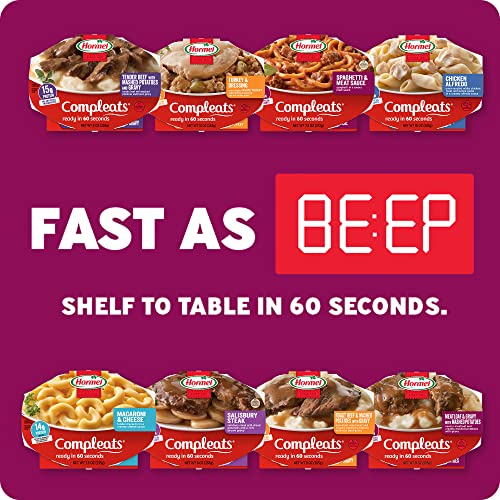 HORMEL COMPLEATS Meatloaf & Gravy With Mashed Potatoes Microwave Tray, 9 oz. (6 Pack)