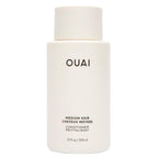 OUAI Medium Conditioner - Hydrating Hair Conditioner with Coconut Oil, Babassu Oil, and Keratin - Strengthens, Repairs and Adds Shine - Paraben and Phthalate Free Hair Care Products (10 Oz)