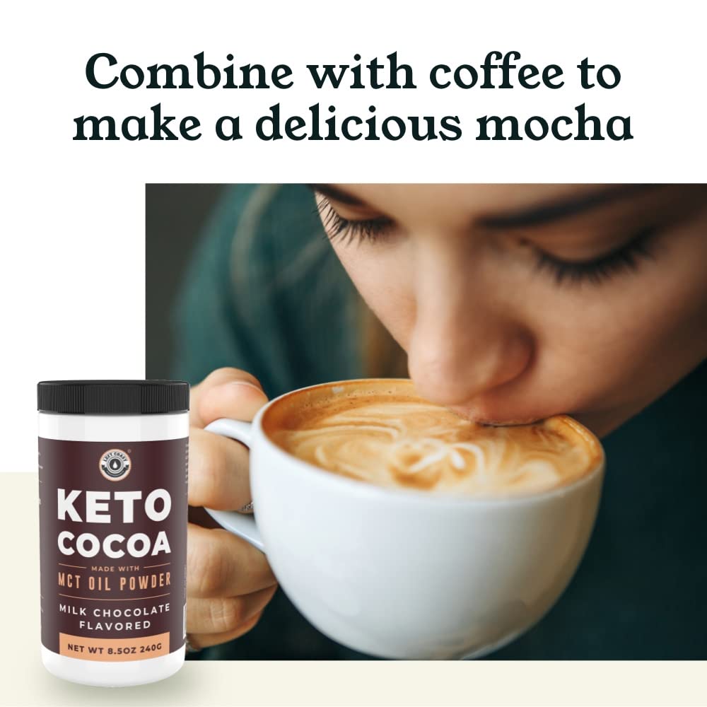 Keto Cocoa | Keto Hot Chocolate Drink Mix Powder - Sugar Free, Low Carb with Protein and MCT Oil Powder