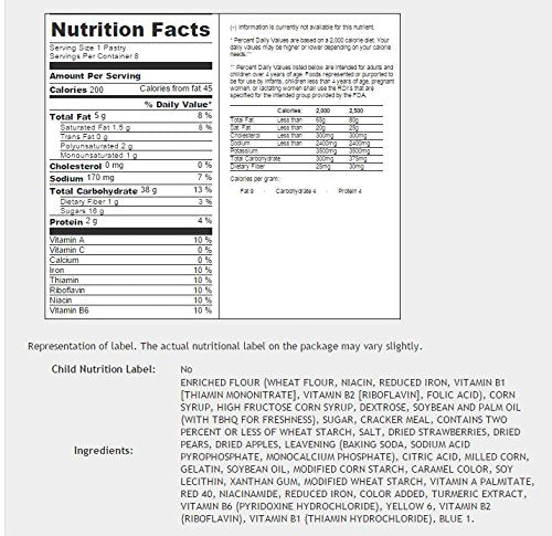 Pop Tarts Variety Pack, Frosted FRUIT Flavors: Strawberry, Blueberry, Cherry, and Raspberry. Bundle of 4-8 Count Boxes, 1 of Each Flavor. Great Care Package or Gift