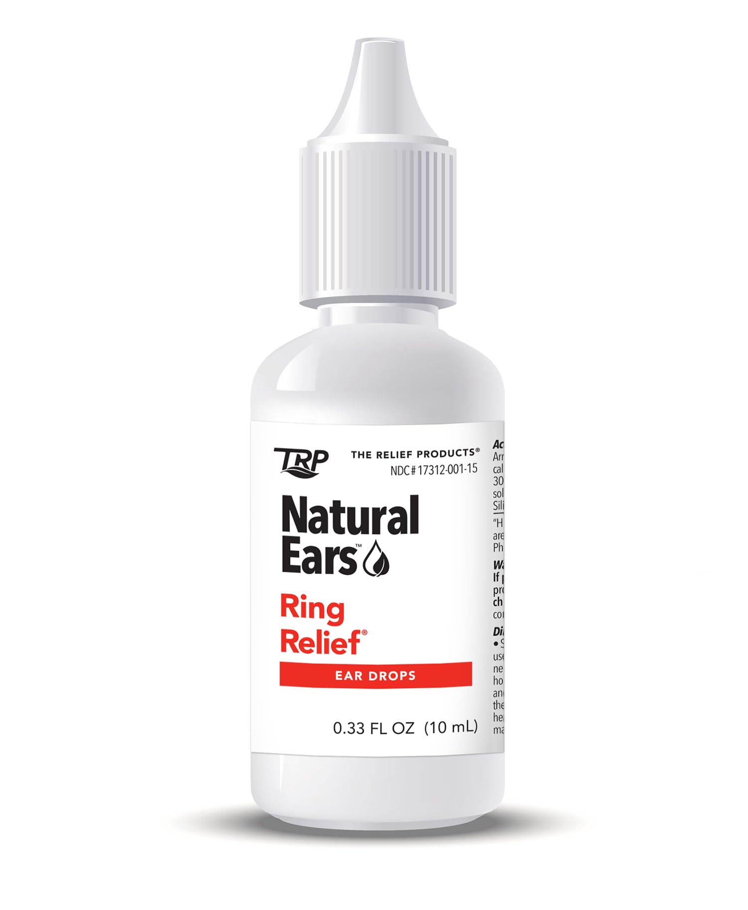 The Relief Products Ring Relief Ear Drops Formula - 100% Natural Active Ingredients Tinnitus Relief for Ringing Ears - 0.33 Fl. Oz.