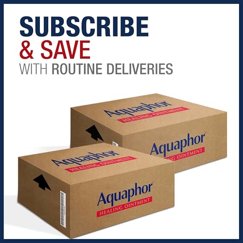 Aquaphor Advanced Therapy Healing Ointment, Hypoallergenic, Fragrance Free Body Moisturizer for Dry Skin and Minor Wound Care, Travel Size Skin Care Set for Holiday Gifts, 1.75 Oz Tube, Pack of 6