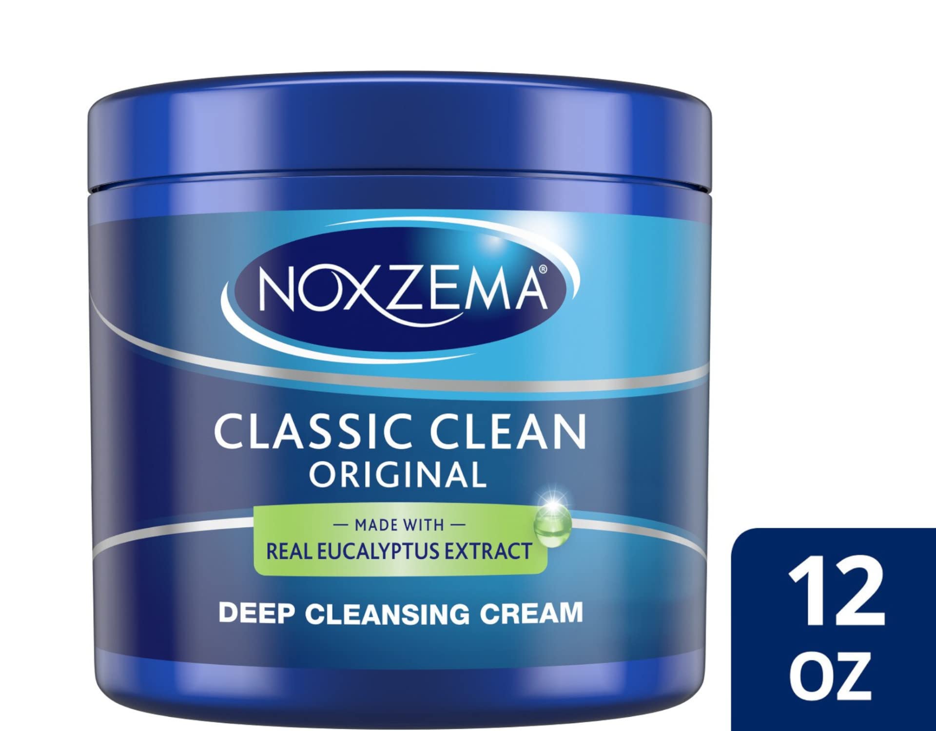 Noxzema Classic Clean Original Deep Cleansing Cream 12oz Jar (6 Pack) by Noxzema