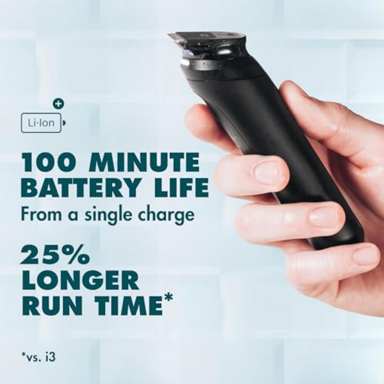 Gillette i7 Intimate Men’s Premium Pubic Hair Trimmer, Waterproof LED Body Hair Trimmer for Men, Manscaping Body Groomer