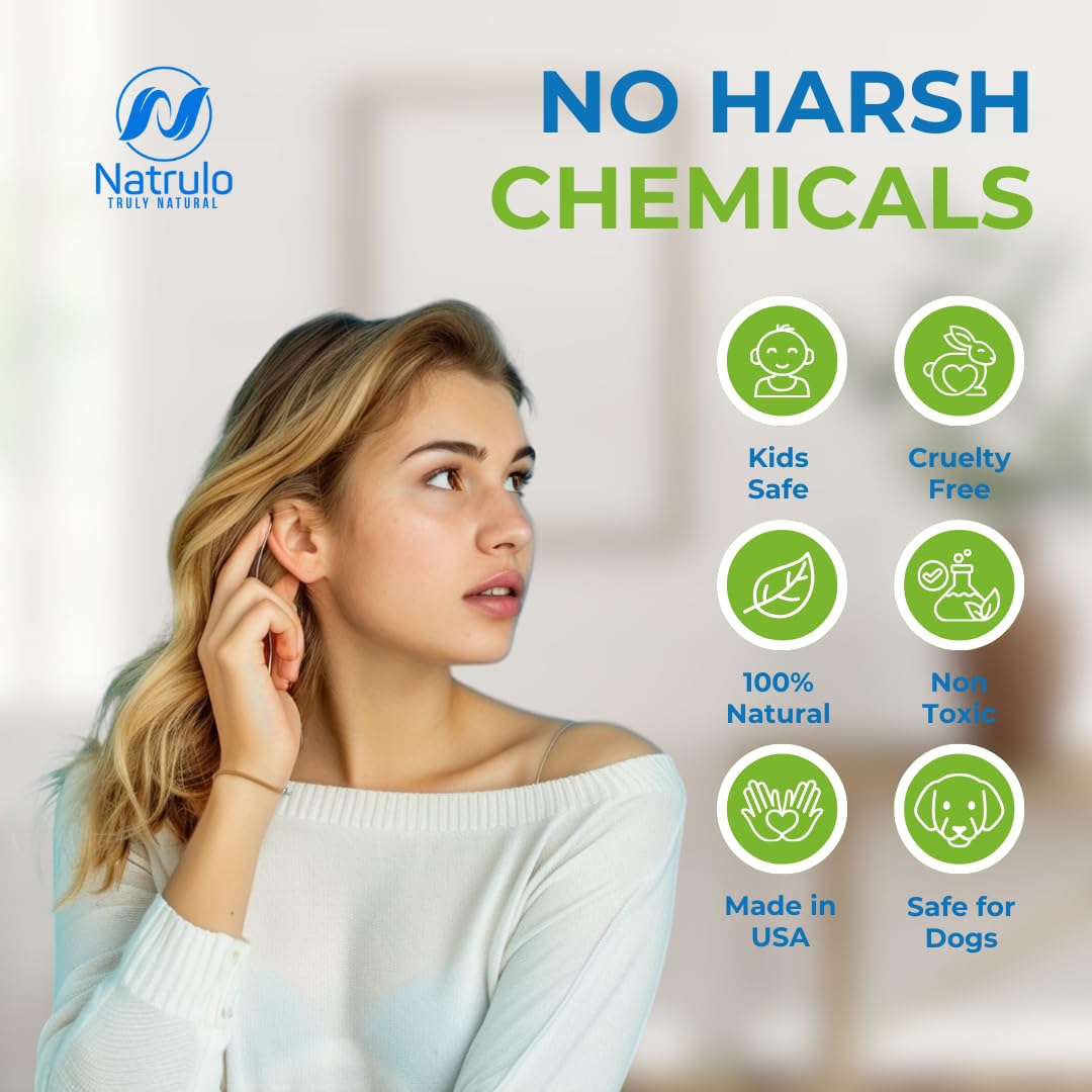 Ear Drops for Ear Infections – All Natural Mullein Garlic Oil for Earaches, Swimmer's Ear, Clogged Ears, Earwax Removal and Itchy Ears – Ear Care Treatment for Adults, Children and Pets, Made in USA