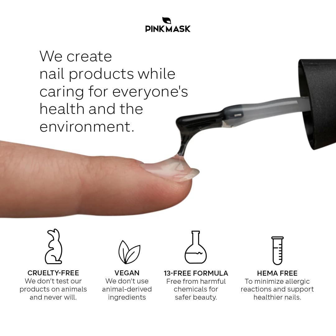 PINKMASK Easy Gel 2oz 60g-Cover Pink, Professional Builder Enhancement Gel-Quick Nail Extension for Beginner DIY, Nail Strengthener-Long Lasting-Salon Quality-Thickening Solution