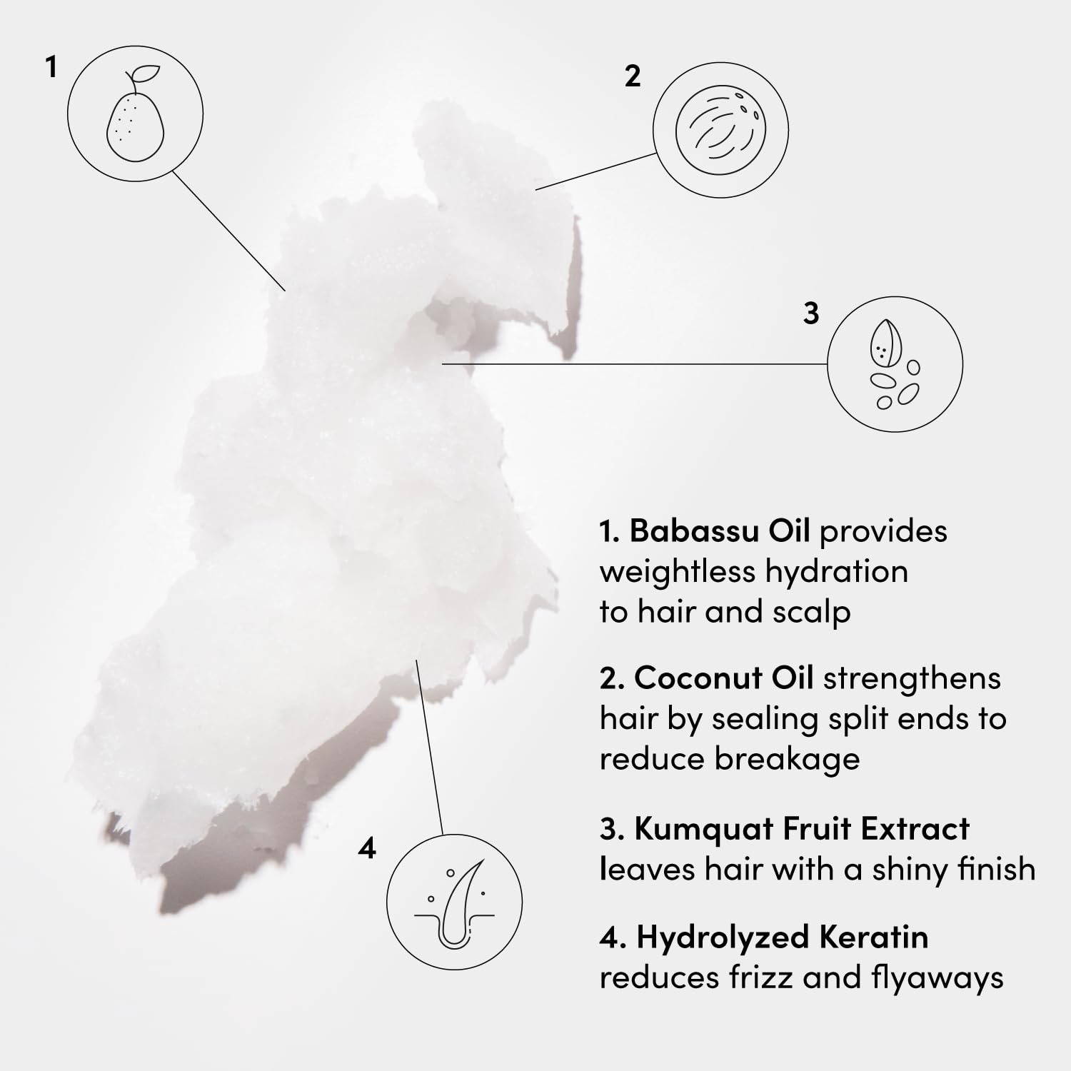 OUAI Medium Conditioner - Hydrating Hair Conditioner with Coconut Oil, Babassu Oil, and Keratin - Strengthens, Repairs and Adds Shine - Paraben and Phthalate Free Hair Care Products (10 Oz)