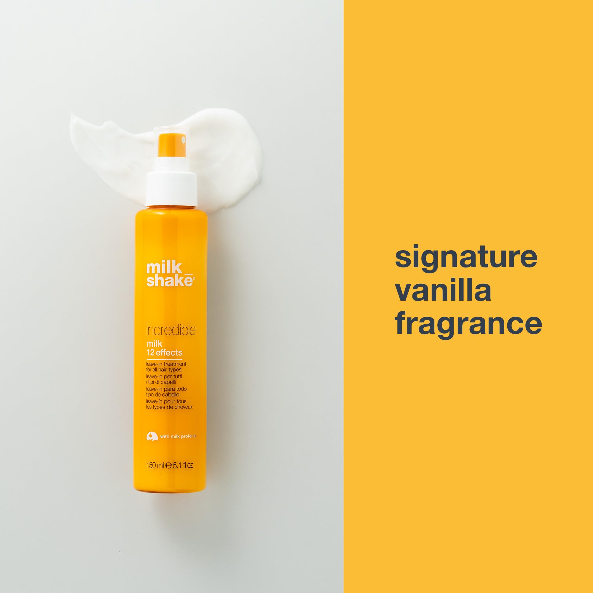milk_shake Incredible Milk - Leave-In Hair Treatment for All Hair Types | Renews Detangles and Repairs Damaged Hair | 5.1 fl oz (150 ml)