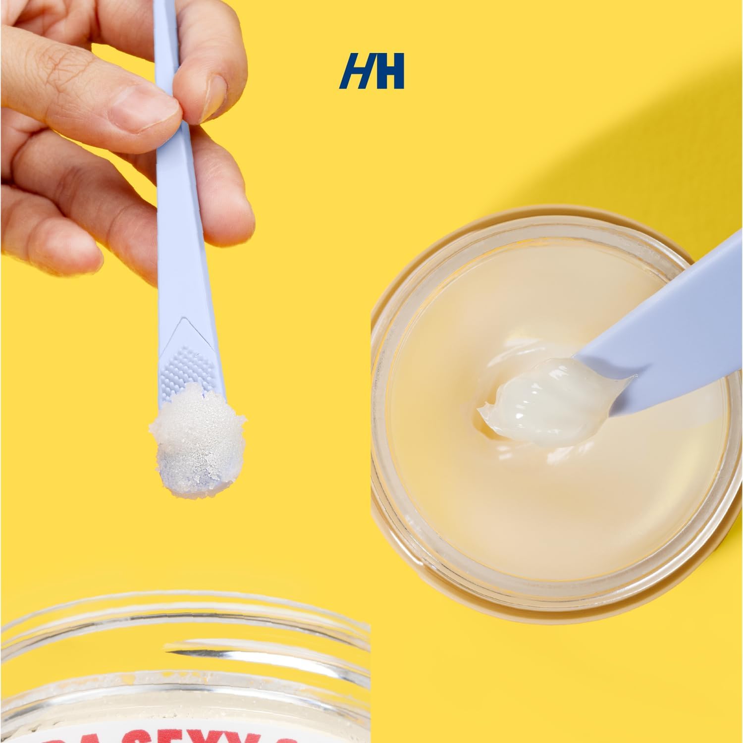 Handmade Heroes Lip Brush, Reusable Lip Exfoliator - Gentle Exfoliant, Use with Sugar Lip Polish and Lip Exfoliator Scrubber for Chapped and Dry Lips Christmas Gifts 2pc