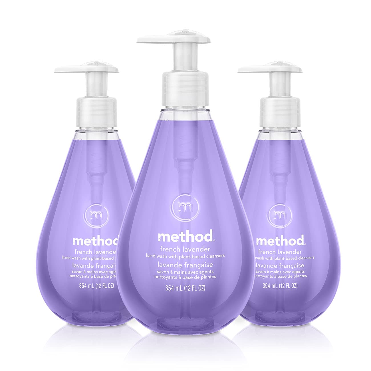 Method Gel Hand Wash, French Lavender, 12 fl oz (Pack of 3)