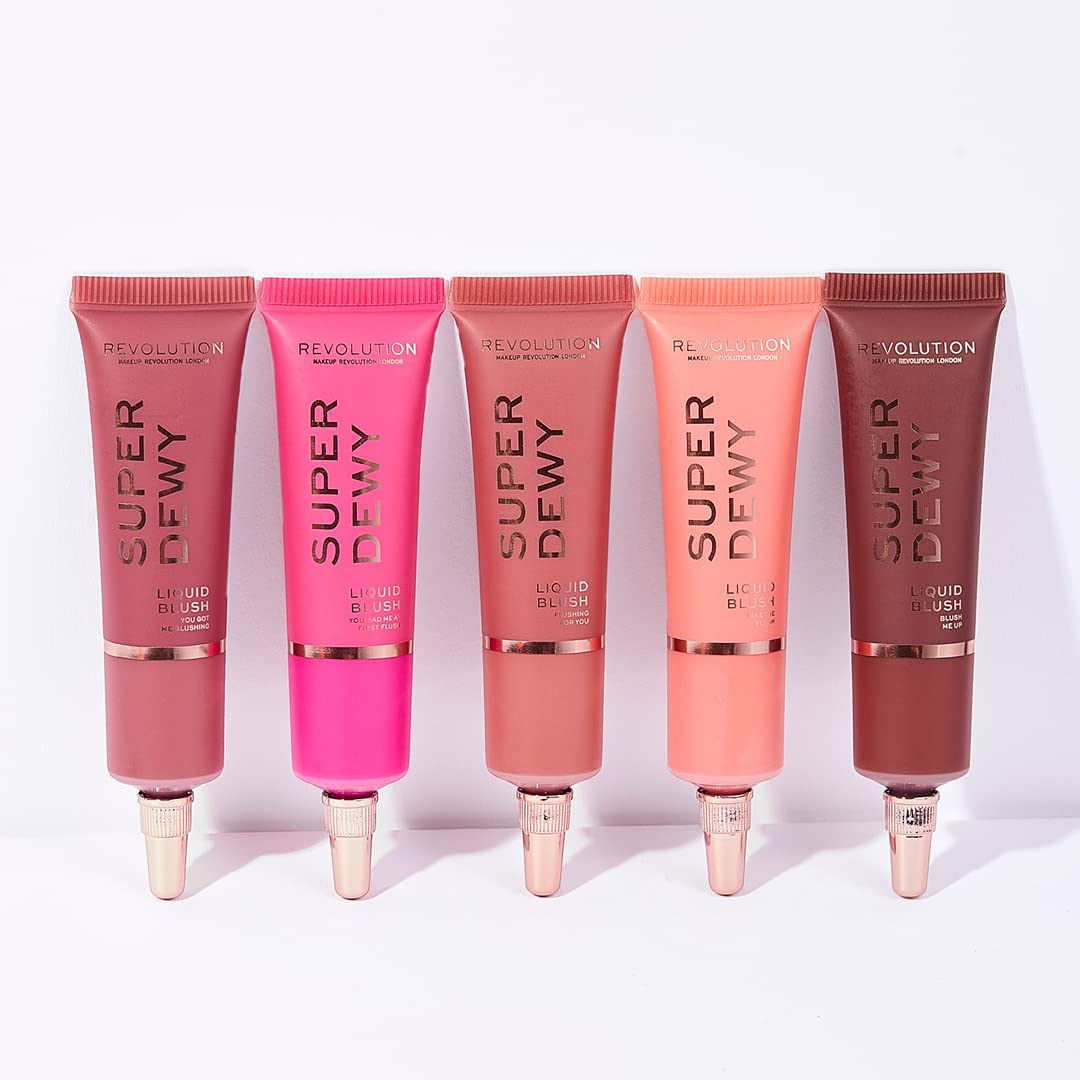 Revolution, Superdewy Liquid Blush, Richly Pigmented & Buildable, Blendable Formula, You Had Me At First Blush, 0.5 fl oz