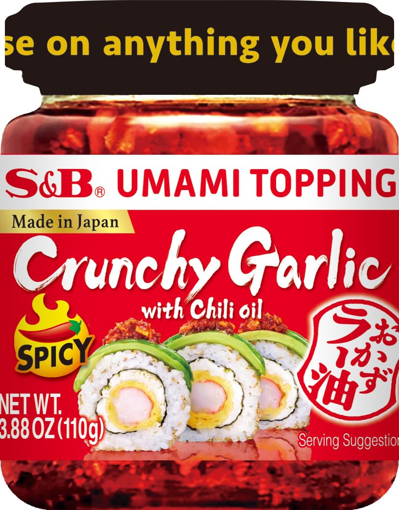 S&B Umami Topping Garlic Spicy, 3.88 Oz