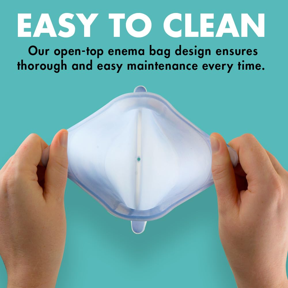 Mikacare Enema Bag Kit - 2 Quart Clear Non-Toxic Silicone - Coffee for Colon Cleansing and Detox - Home Colonic Kit