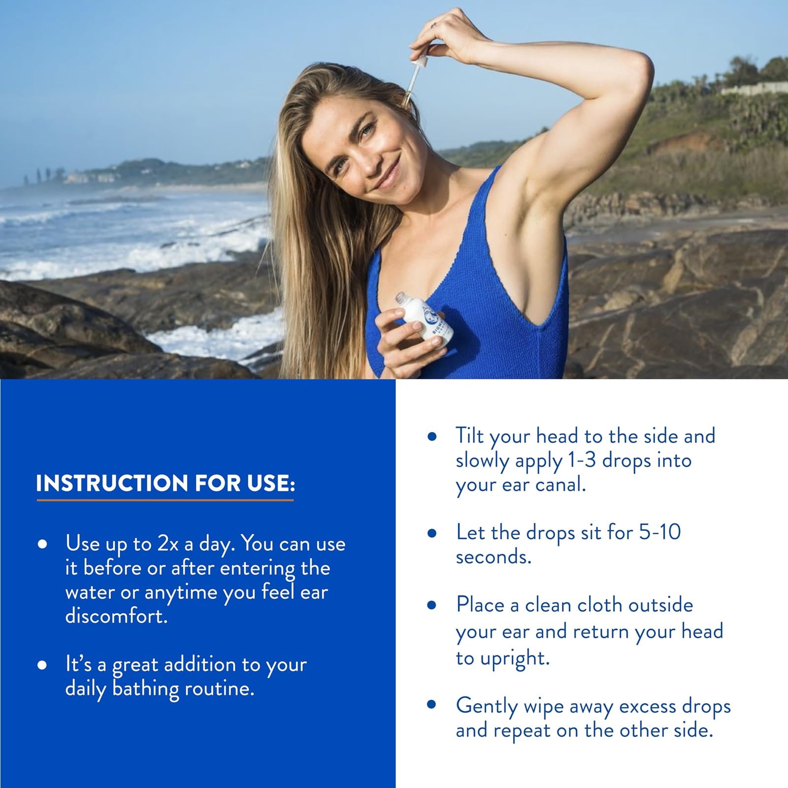 BigWave Drops - Fast-Acting Ear Drops Preferred by Professional Athletes for Ear Discomfort, Ear Infections, Swimmer’s Ear, Clogged Ears, Wax Removal, and Itchy Ears