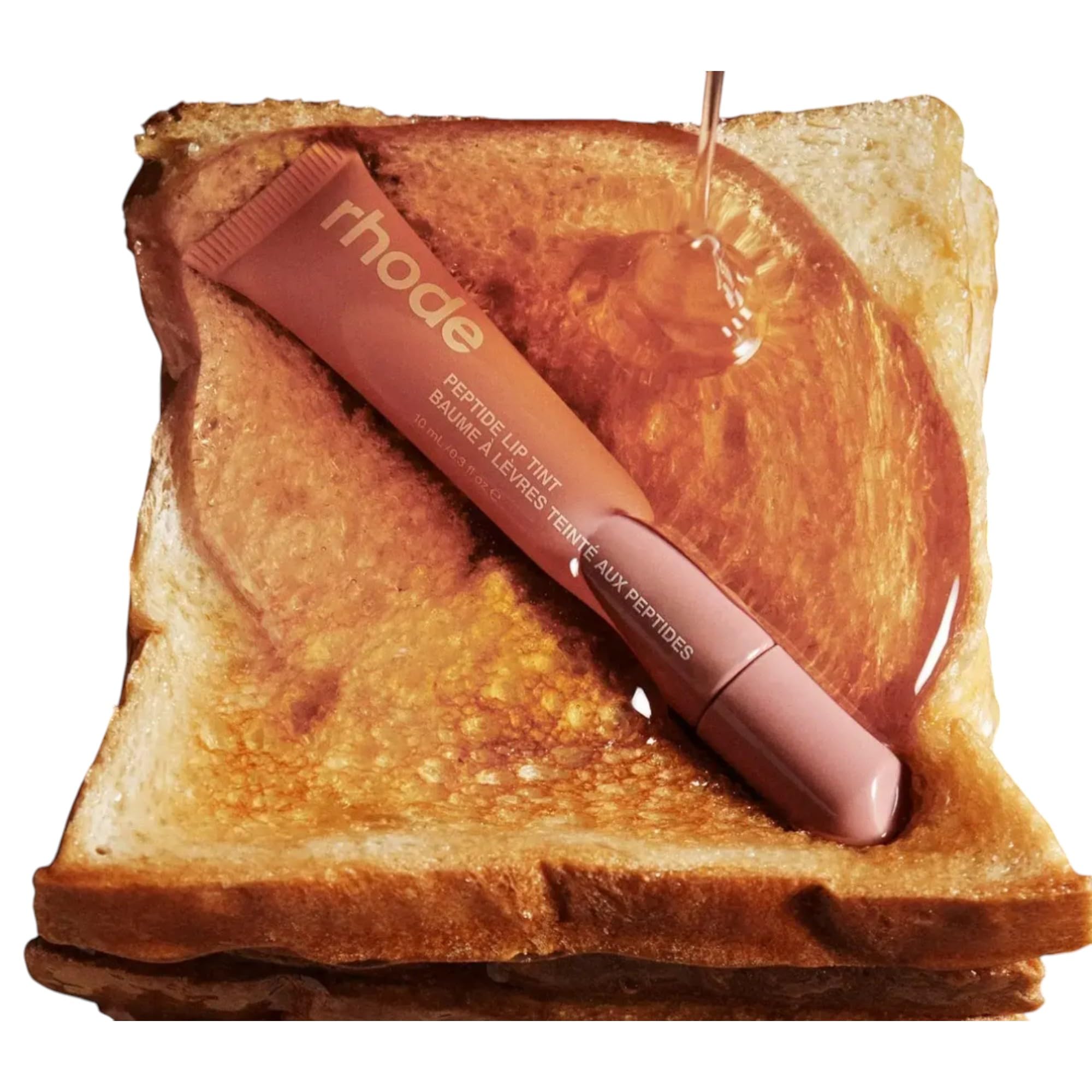 Rhode Peptide Lip Tint, Sheer Color and Hydrating Finish, 3 fl oz, 10ml (Toast)