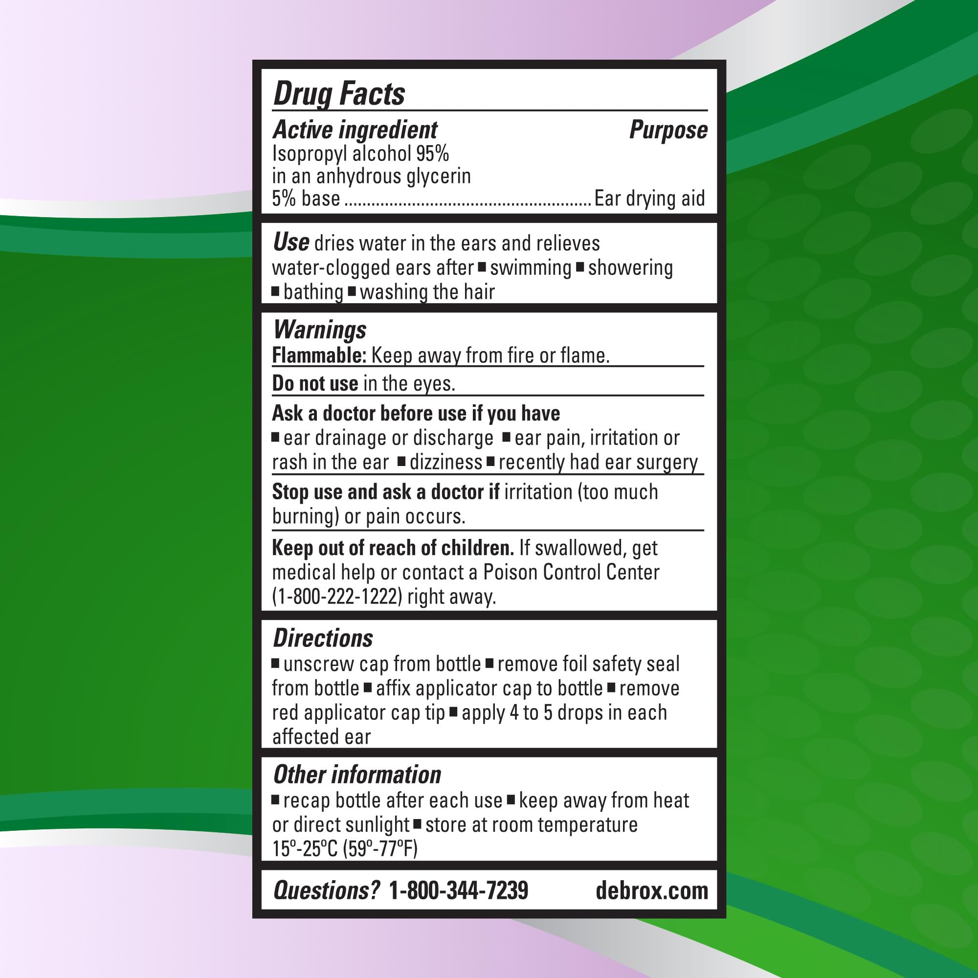 Debrox Kids Drying Drops, Kids Ear Drops for Clogged Ears, Ear Discomfort Relief for Water Activities, 1oz Bottle