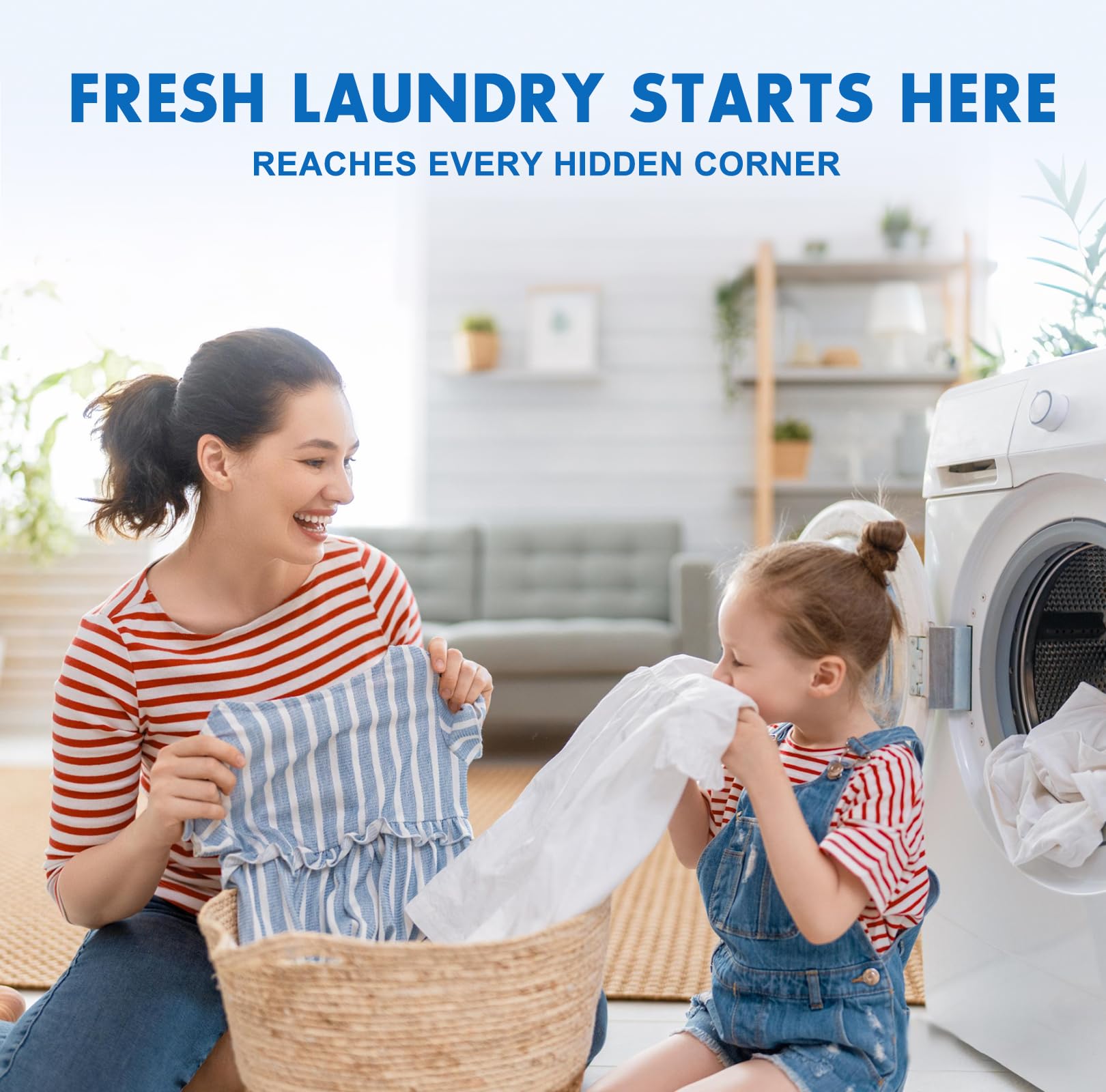 Washing Machine Cleaner Tablets and Deodorizer: 24 Pack Laundry Machine Tub Descaler Cleaner, Deep Cleaning Household Pods for HE Front Loader Top Load Washer, Septic-Safe Eco-Friendly - 1 Year Supply