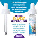 Eosera® Ear Pain MD® for Kids - Maximum Strength Earache Relief Drops with Lidocaine - Doctor Recommended Ear Medicine for Children, Babies & Toddlers 2+ - Fast-Acting Ear Drop Pain Reliever - 12.5mL