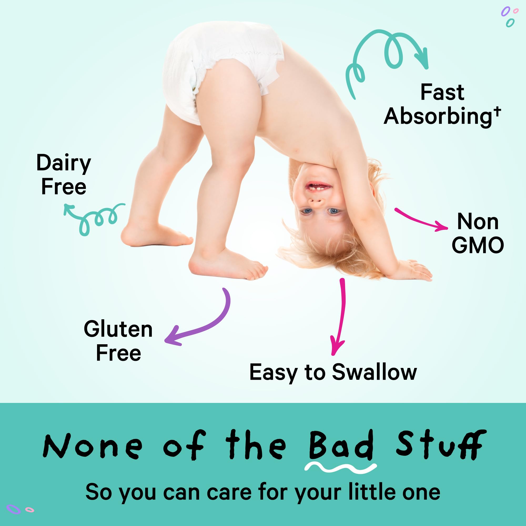 Pink Stork Baby Probiotic Drops, Newborn, Infant & Toddler Probiotics to Help Aid Digestion and Constipation Support, Newborn Essentials - 1 fl oz, 2 Month Supply