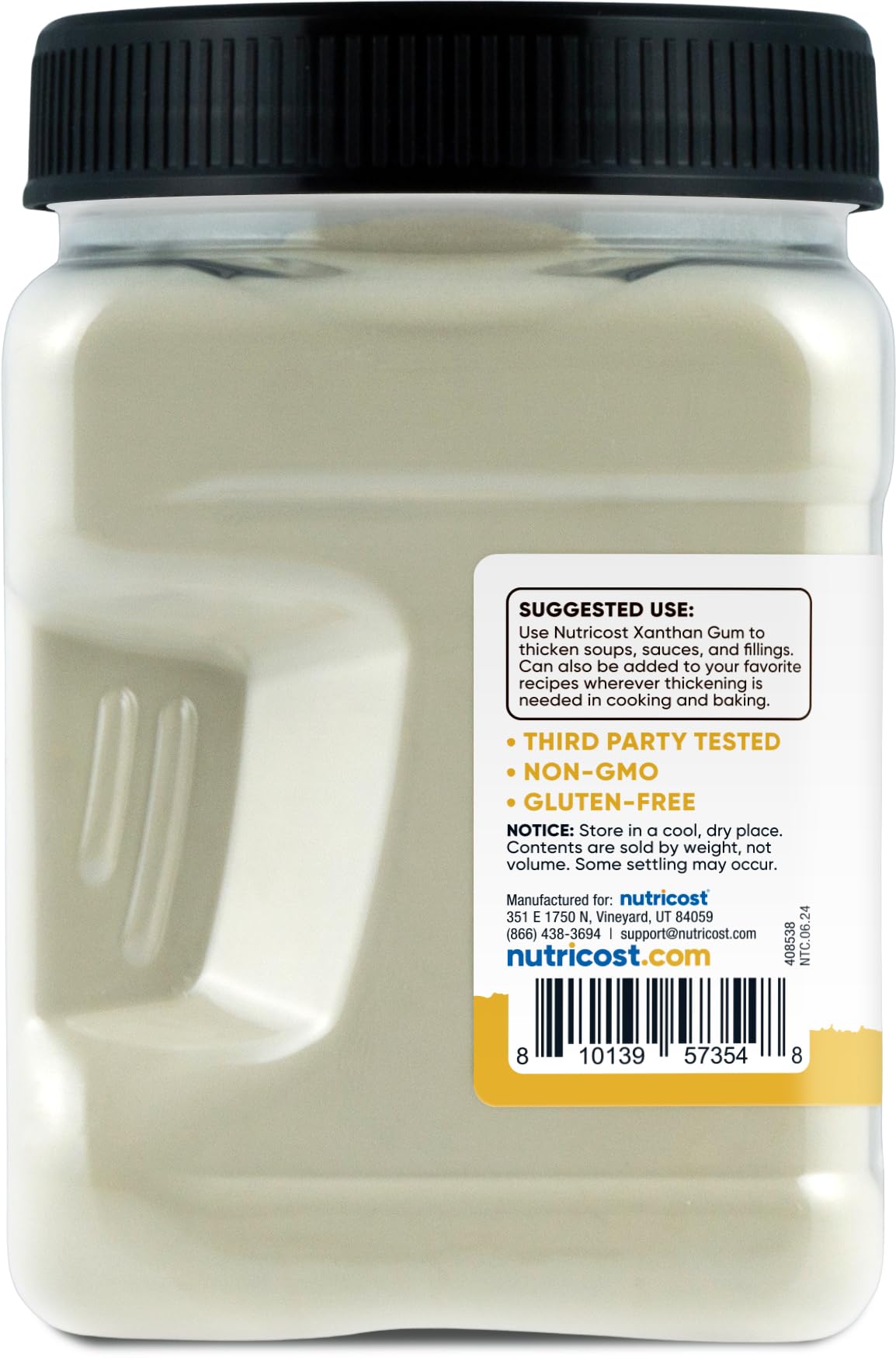 Nutricost Pantry Organic Xanthan Gum (1 LB) - Gluten-Free, GMO-Free