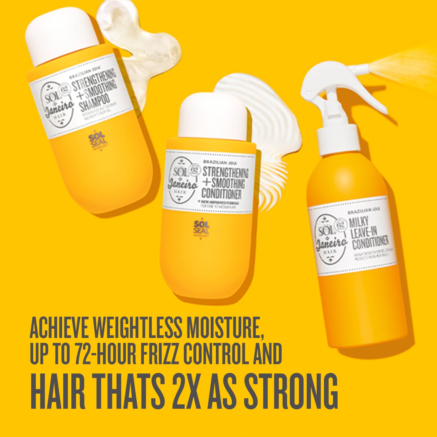 Sol de Janeiro Brazilian Milky Leave-In Conditioner | Fights Frizz | Detangles | Heat Protection Spray For Hair