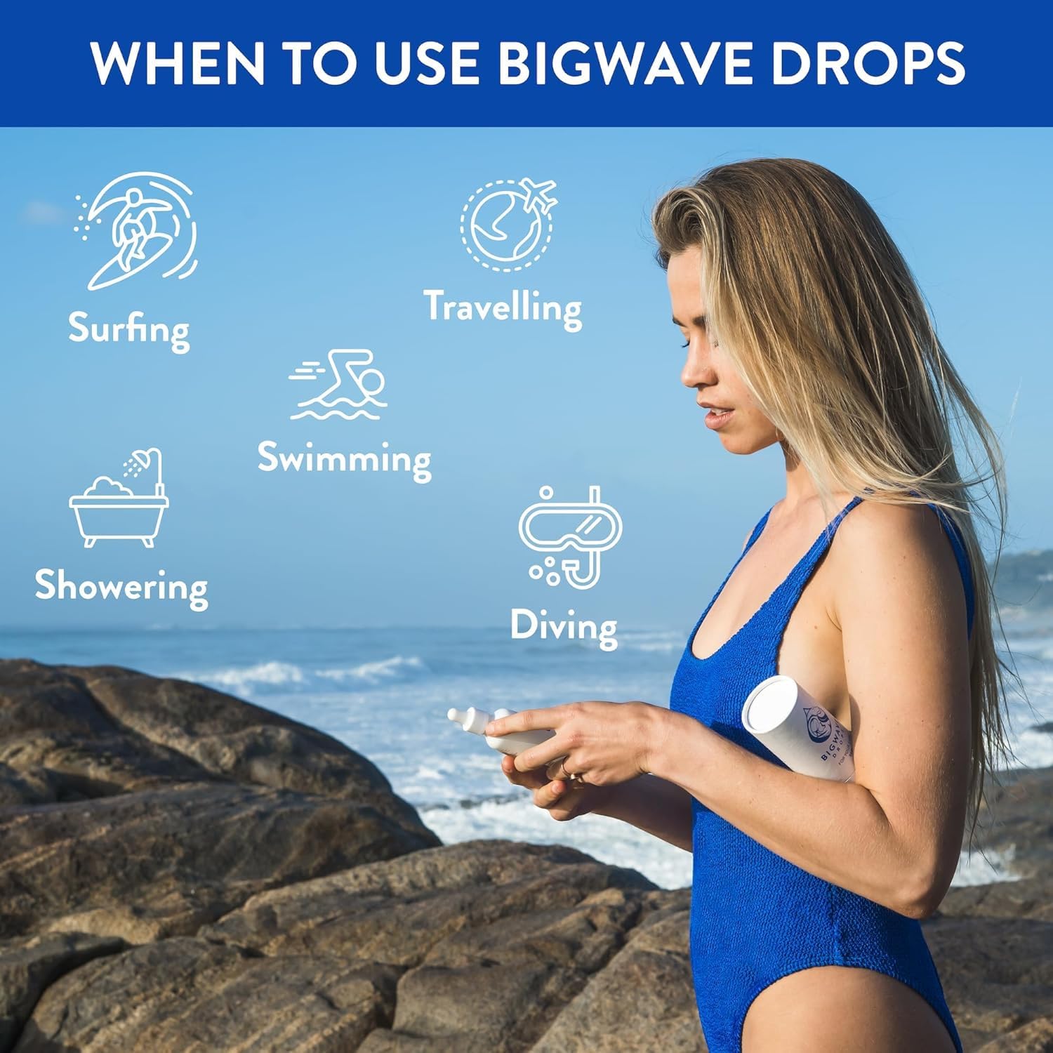 BigWave Drops - Fast-Acting Ear Drops Preferred by Professional Athletes for Ear Discomfort, Ear Infections, Swimmer’s Ear, Clogged Ears, Wax Removal, and Itchy Ears