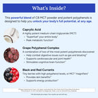 Gundry MD MCT Wellness Powder to Support Energy, Ketone Production and Brain Health, Keto Friendly, Sugar Free (30 Servings) (Raspberry Medley)