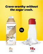 SUPER COFFEE Creamer | SugarFree | 25.4 Fl Oz, Pack of 6 | Keto Coffee Creamer | 0g Sugar, 1g Protein, 15 Calories | Vanilla