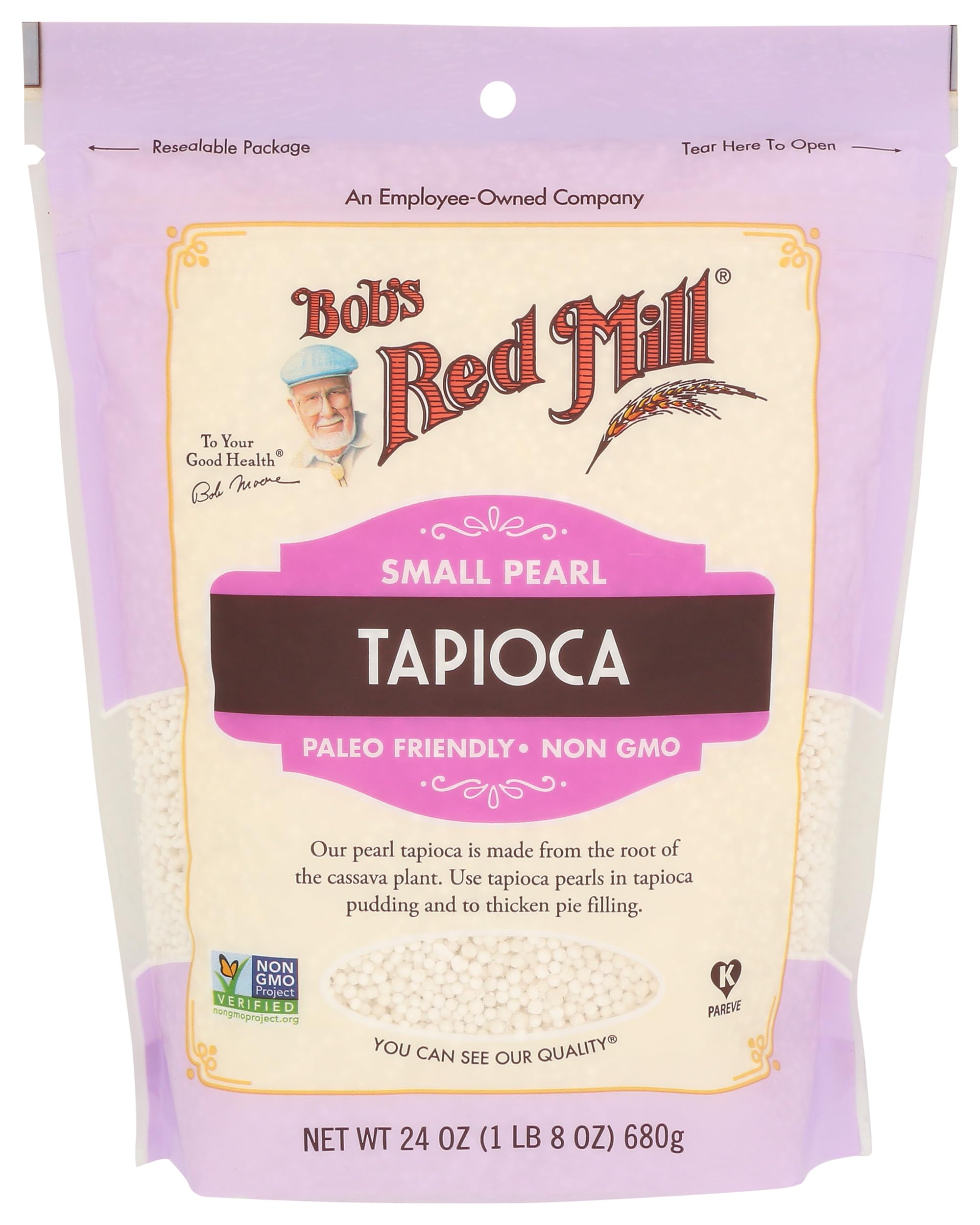 Bob's Red Mill Tapioca, Small Pearl, 24 Ounce