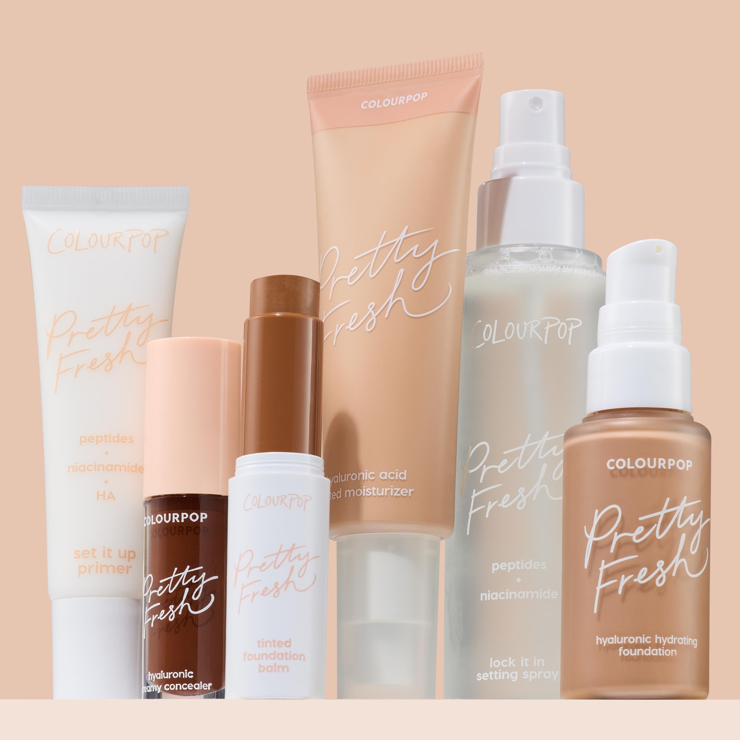 ColourPop Pretty Fresh Tinted Moisturizer - Hydrating Skin Tint with Lightweight Coverage - Formulated with Hyaluronic Acid & Coconut Water for Healthy-Looking Skin - Light 8N (1.45 oz)