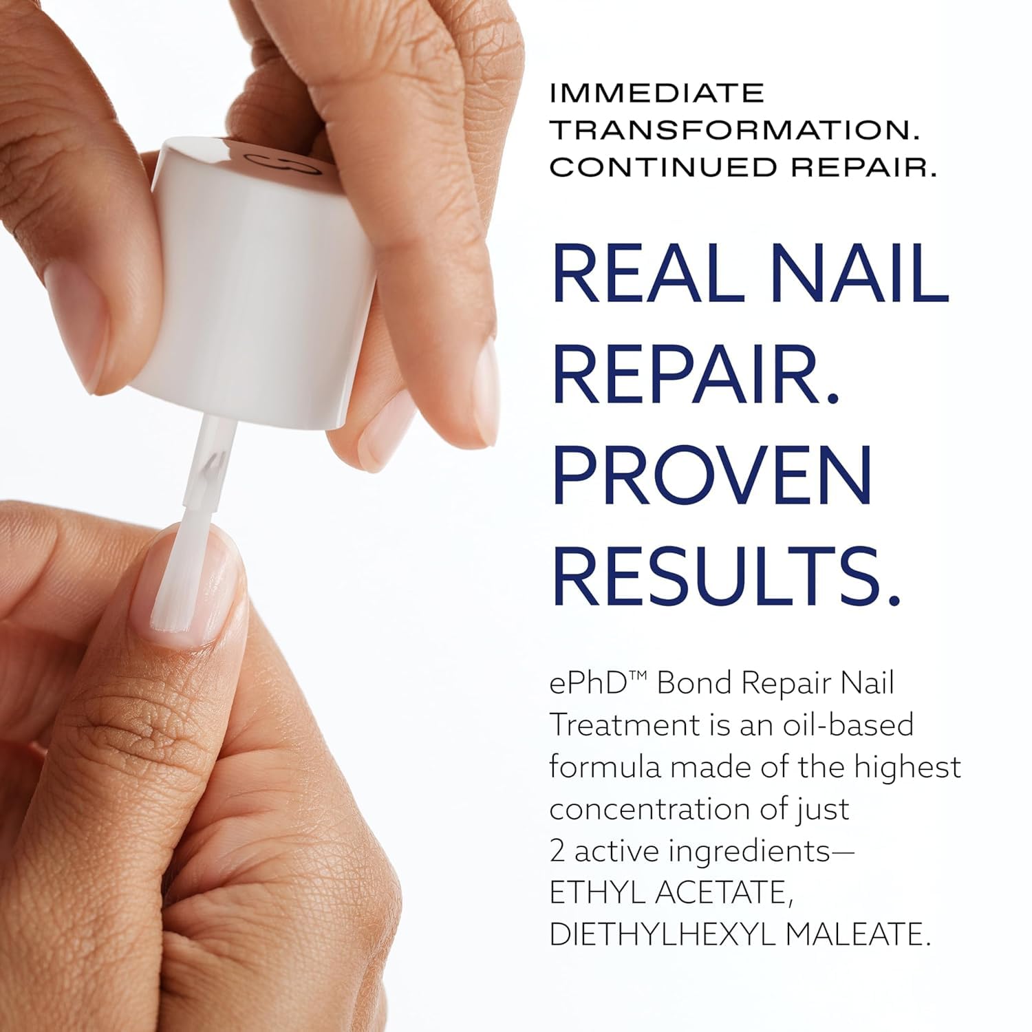 ePhD Bond Repair Nail Treatment, Nail Repair that Strengthens, Restores & Rebuilds Brittle Nails, Strengthens from Within, Formula for Damaged, or Post-Gel Nails, Use Alone or as a Polish Base
