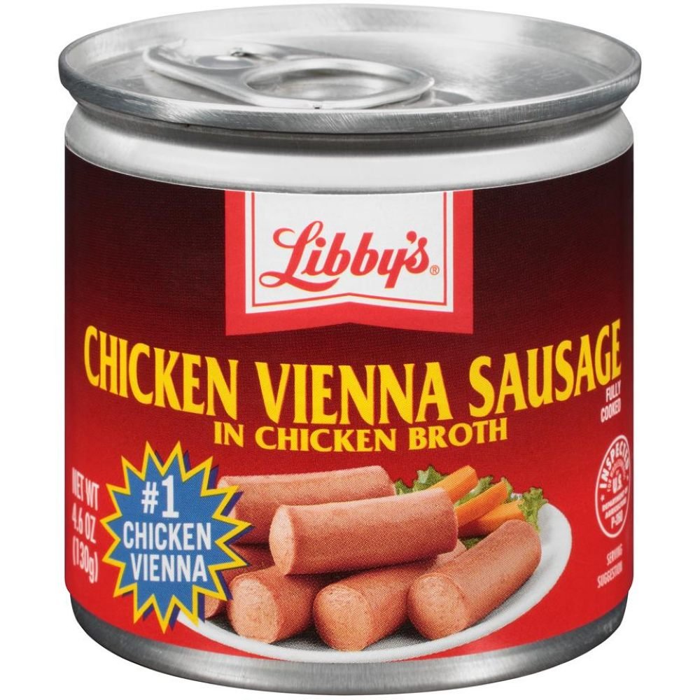 Libby's Chicken Vienna Sausage in Chicken Broth, Canned Sausage, 4.6 OZ