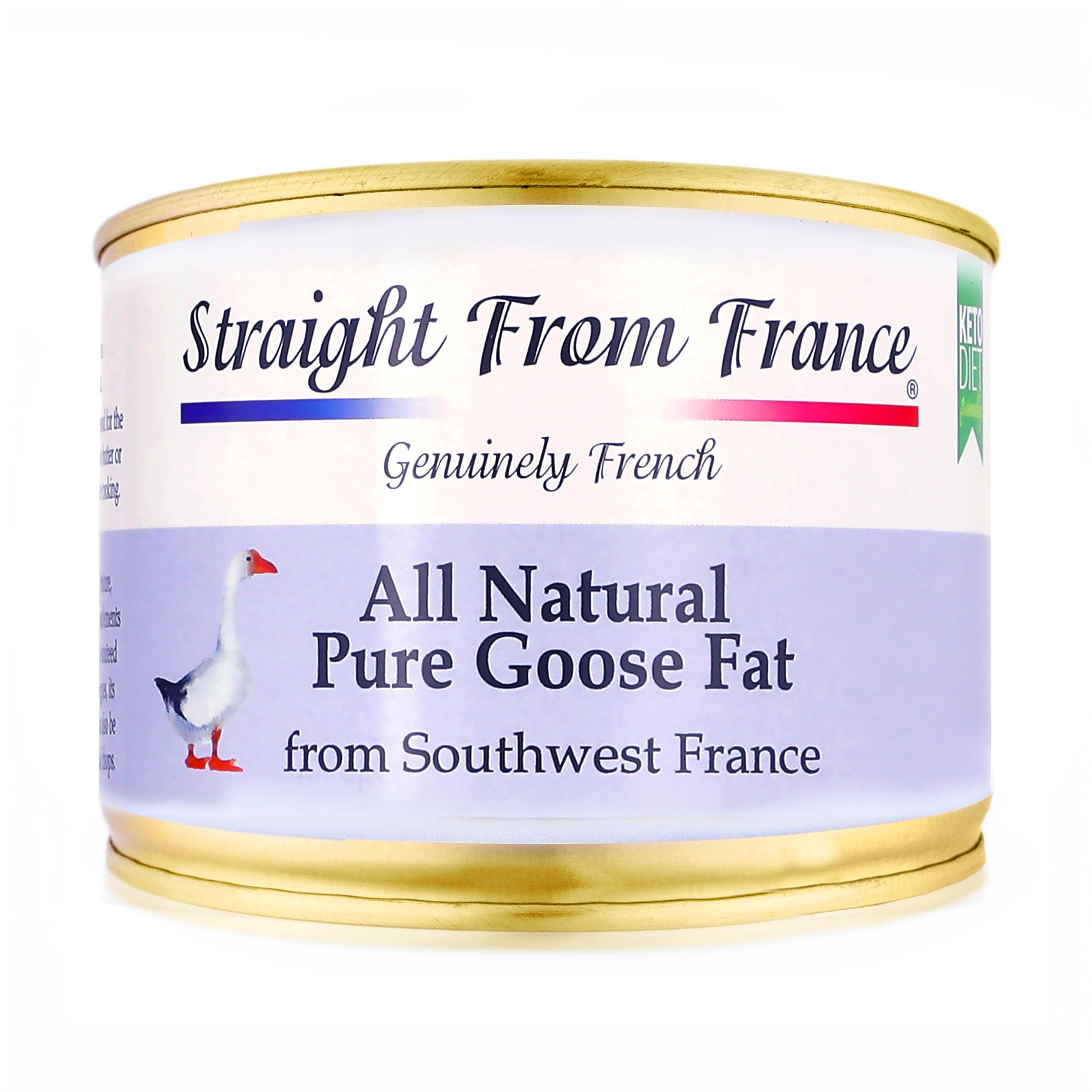 Straight from France Genuinely French, All Natural Pure Goose Fat for Cooking from Southwest France Keto and Paleo Diet Friendly 6 Oz (Pack of 1)