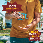 Enlightened Bada Bean Bada Boom - Plant-Based Protein, Gluten Free, Vegan, Crunchy Roasted Broad (Fava) Bean Snacks, 100 Calories per Serving, Sea Salt, 1 oz, Pack of 24