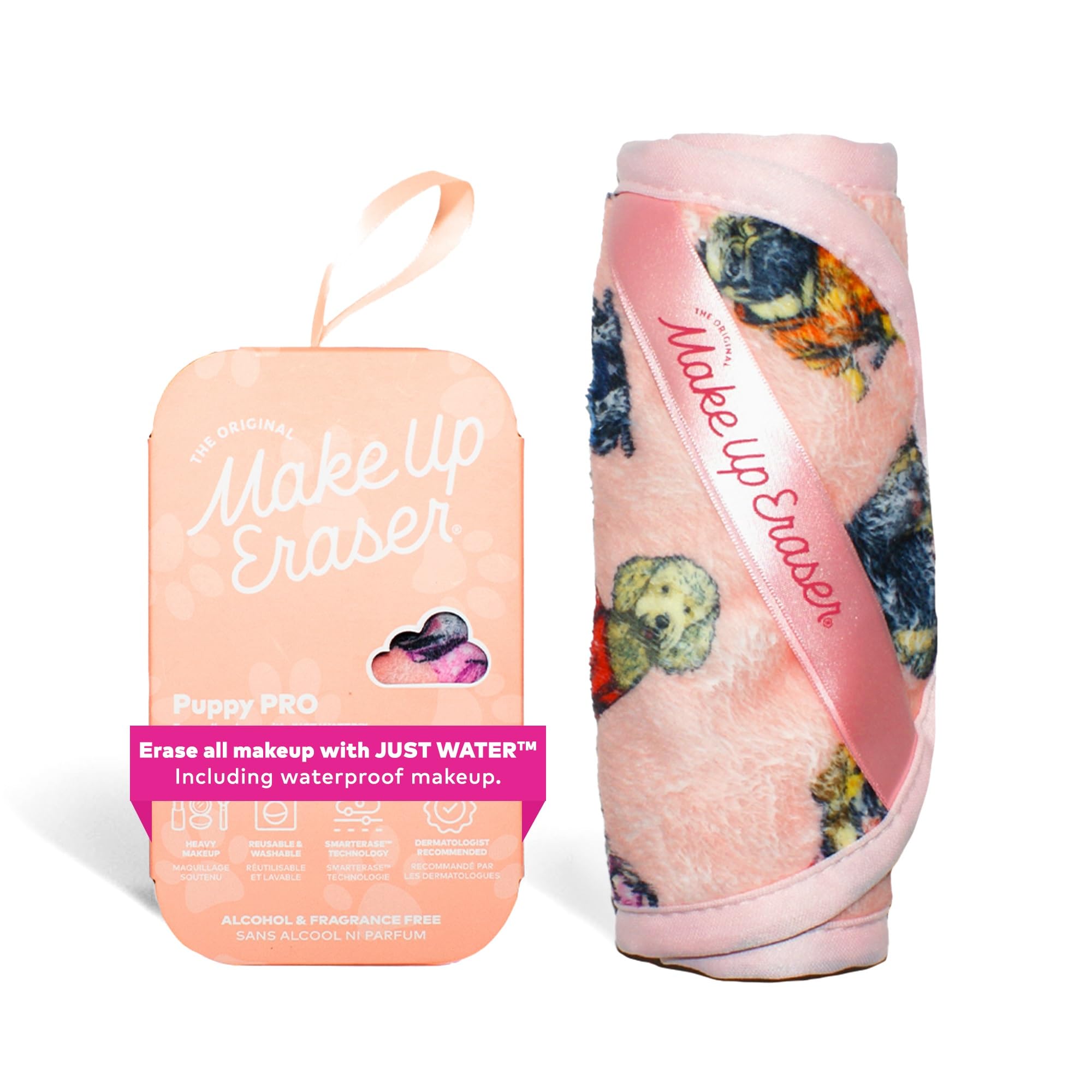 The Original Makeup Eraser, Erase All Makeup With Just Water, Including Waterproof Mascara, Eyeliner, Foundation, Lipstick, Sunscreen, and More! Puppy, 1ct.