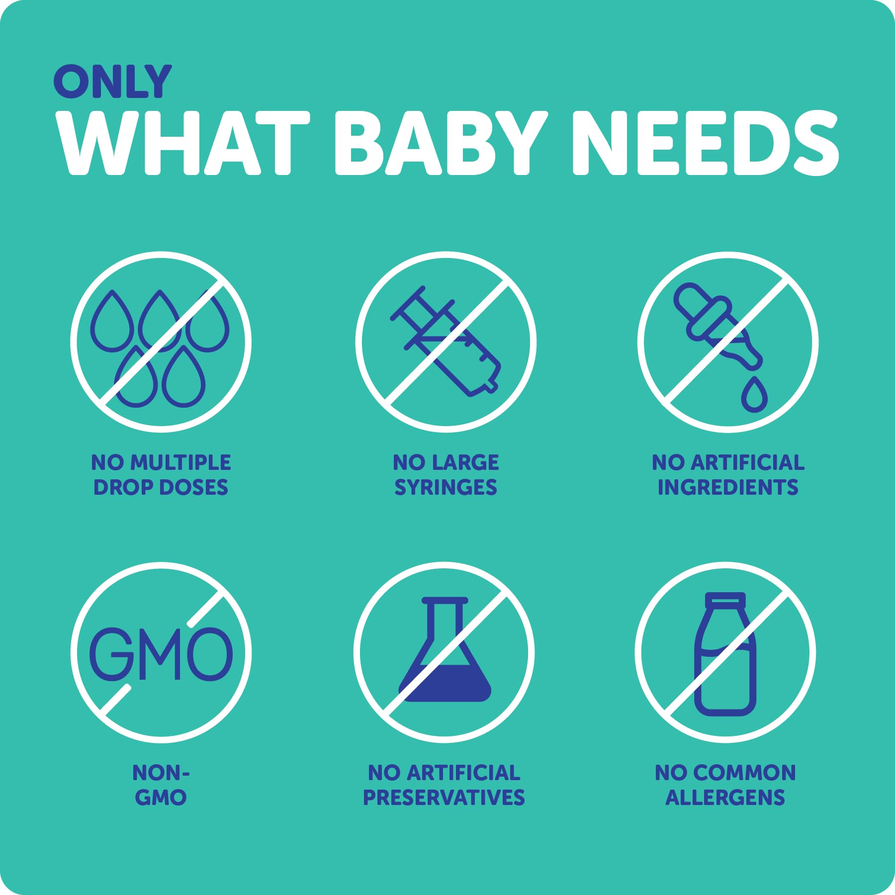 Ddrops Baby Probiotic with Vitamin D, 60 Drops - Colic Symptom Relief for Newborns and Infants - Easy-to-Use, Just One Drop Daily, No Sugar, Non-GMO, Allergy-friendy