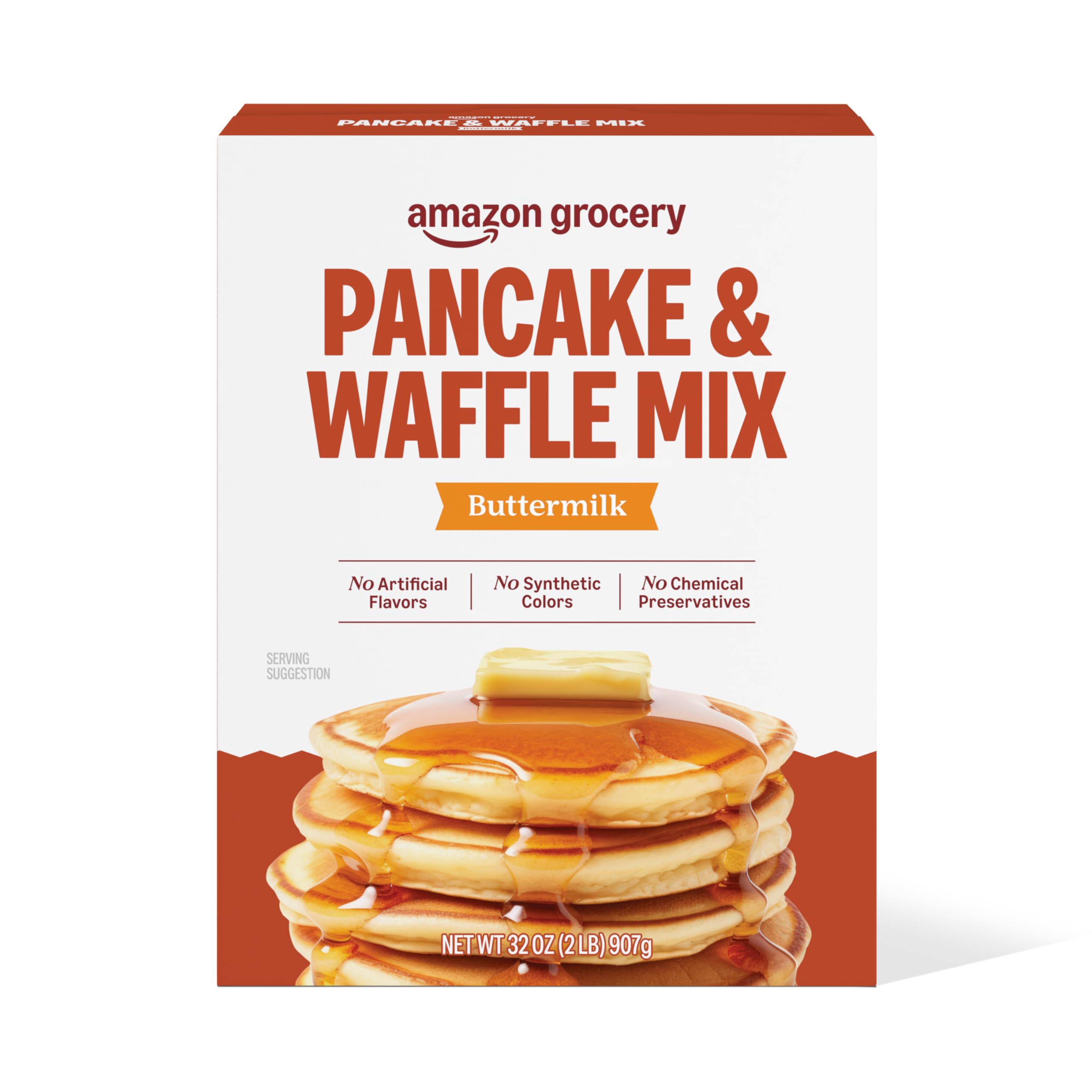 Amazon Grocery, Buttermilk Pancake and Waffle Mix, 32 oz