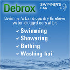 Debrox Swimmer’s Ear Drops with Isopropyl Alcohol, Ear Drying Drops for Adults and Kids, 1 Fl Oz