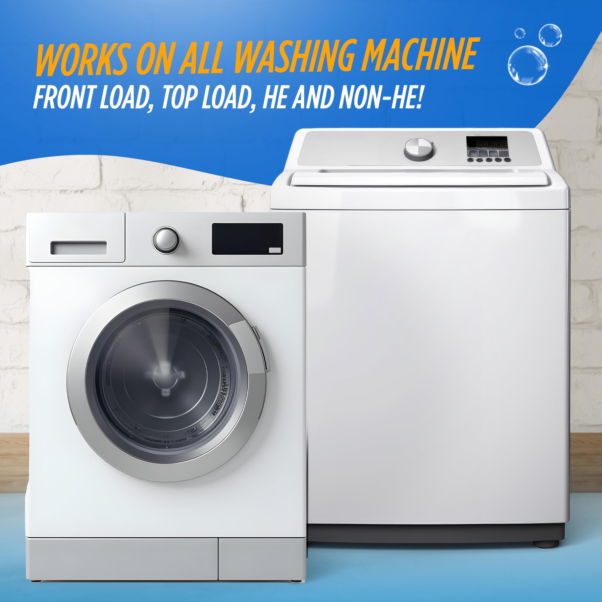 Oh Yuk Washing Machine Cleaner for All Washers (Top Load, Front Load, HE and Non-HE), Natural Citrus Fragrance, Four Cleanings Per Bottle, Septic Safe, 16 Fl Oz