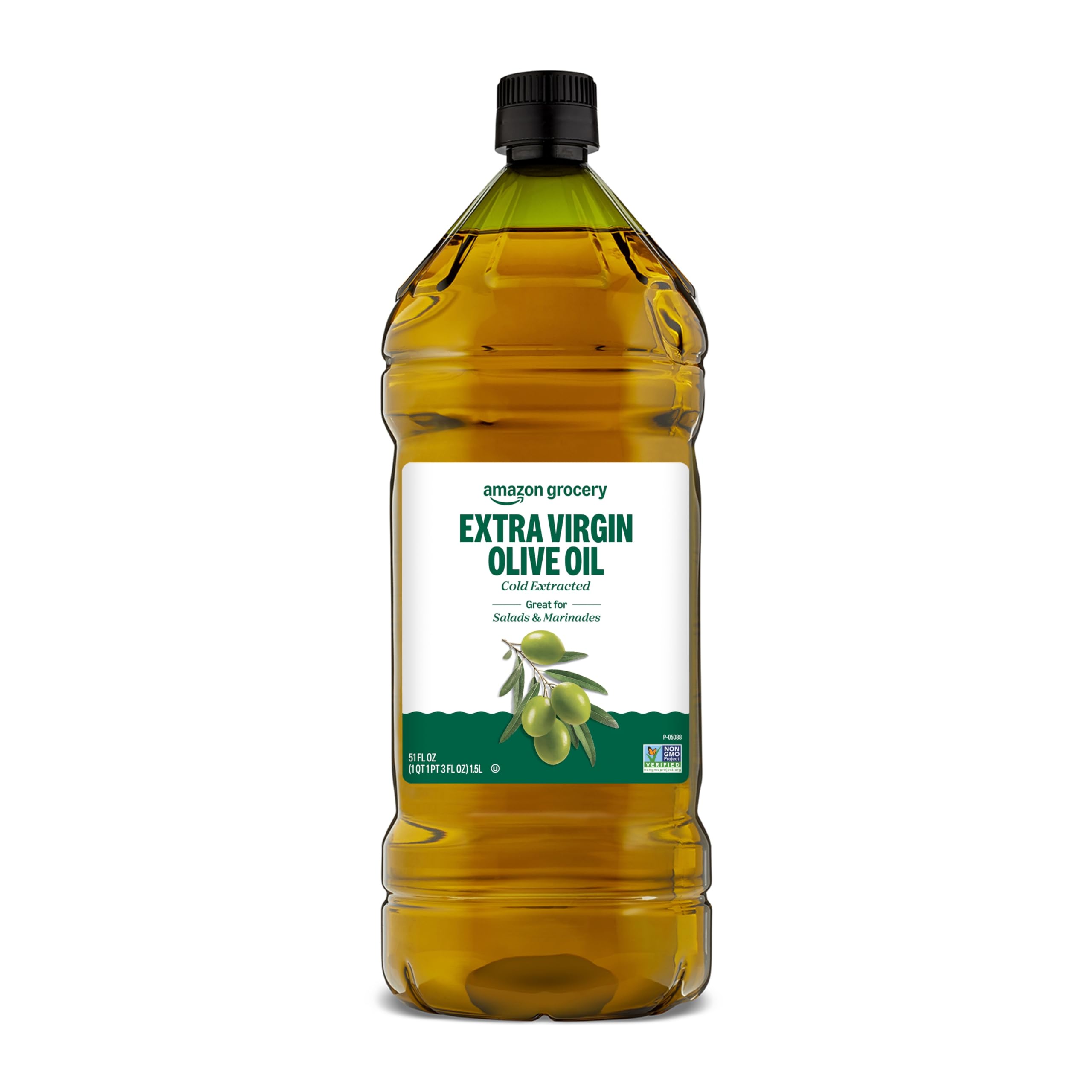 Amazon Grocery, Extra Virgin Olive Oil, 51 Fl Oz (Previously Amazon Fresh, Packaging May Vary)