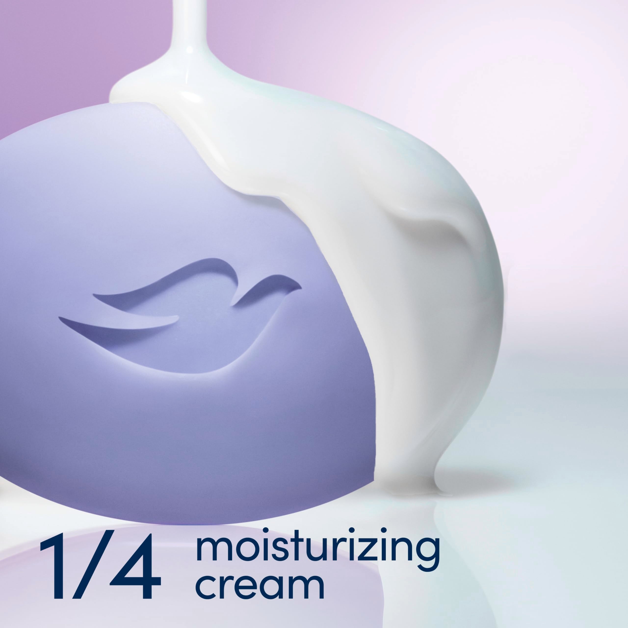 "Dove Anti-Stress Blue Chamomile And Oat Milk Moisturizes to Calm Skin Soap 106g Pack Of 6