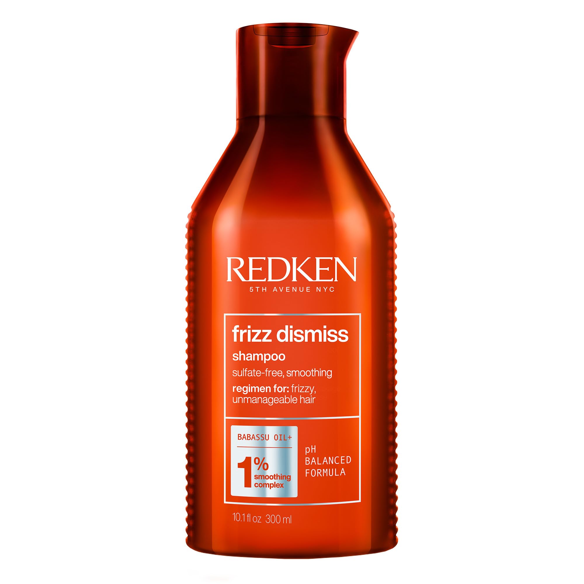 Redken Frizz Dismiss Shampoo | Sulfate Free Shampoo For Frizzy Hair | Gently Cleanses, Smooths, and Adds Shine | Weightless Long-Lasting Frizz Control | Humidity Protection | Anti Frizz