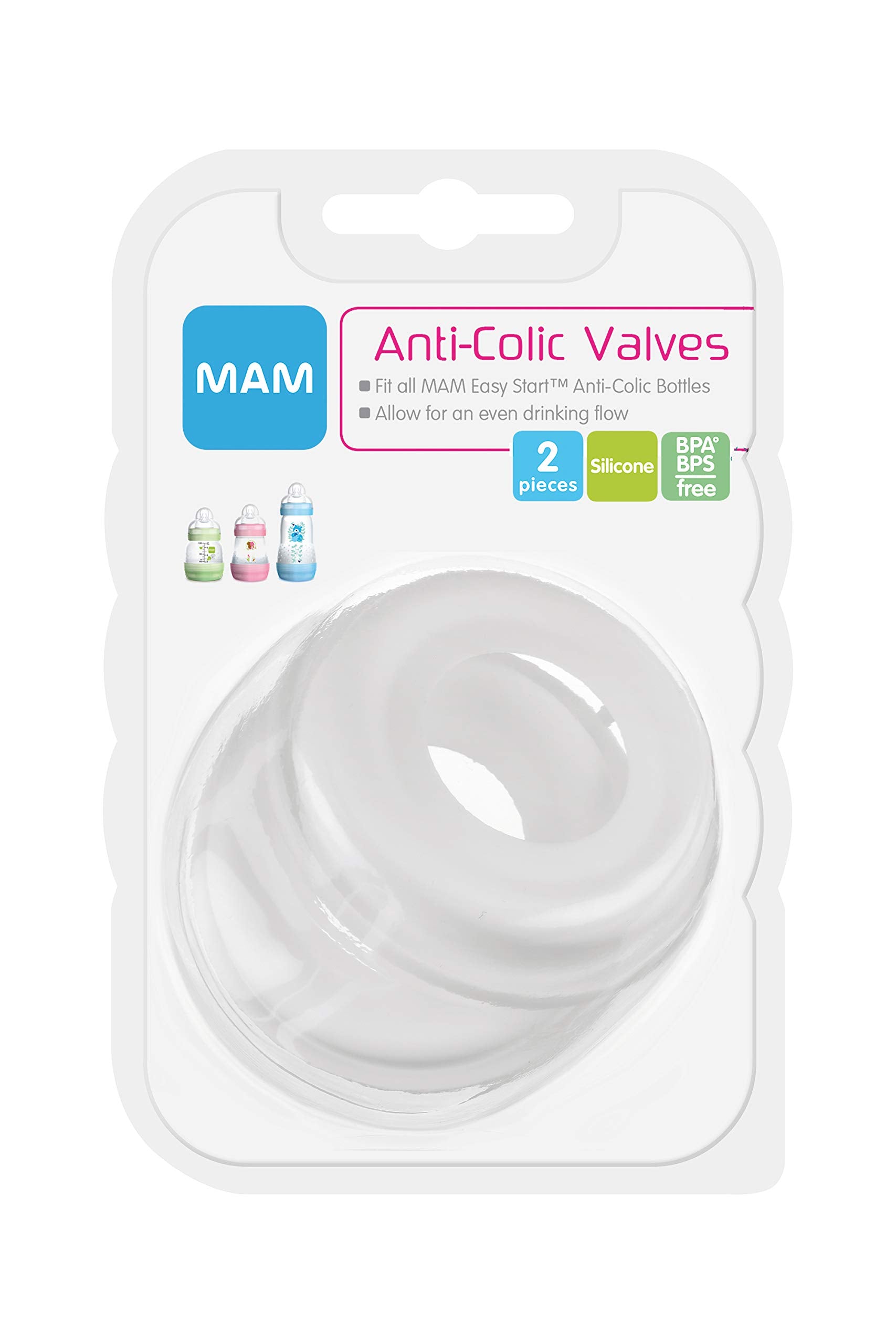 MAM Easy Start Anti Colic Bottle Valve Replacement, 2 Pack
